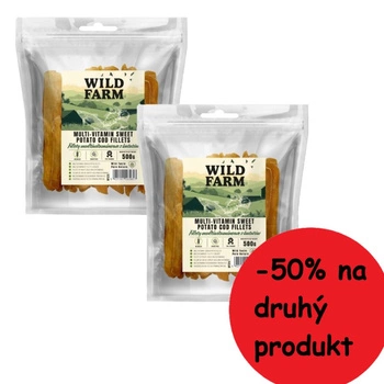WILD FARM multivitamínové filety zo sladkých zemiakov 2x500g psia maškrta