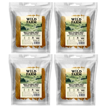 WILD FARM multivitamínové filety zo sladkých zemiakov 4x500g psia maškrta