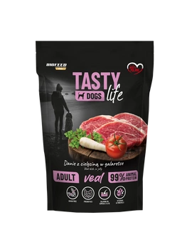Tasty Dogs Life teľacie mäso v želé miske 500g
