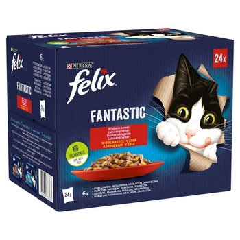 FELIX Fantastické príchute krajiny v želé: 24x85g