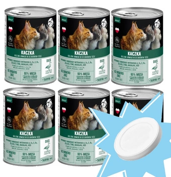 PetRepublic kúsky v omáčke s kačacou 400g pre mačky + Veko na 400g plechovku ZADARMO!