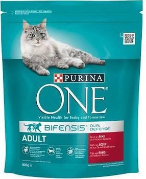 Purina One krmivo pre dospelé mačky s hovädzím mäsom 800g