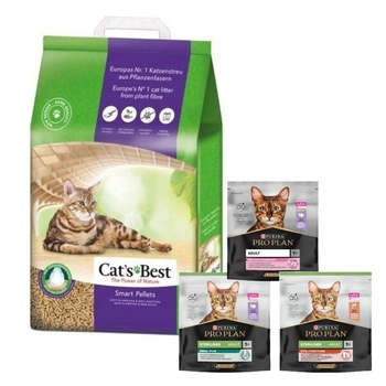 Cat’s Best Smart Pellets 5 kg 10 l + krmivo pre mačky 400g ZDARMA! (náhodná príchuť)