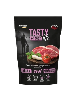 Tasty Dogs Life teľacie mäso v želé miske 150g