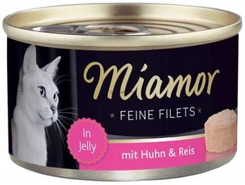 Miamor Feine Filets - vlhké krmivo pre mačky kuracie filé s ryžou 100g plechovka