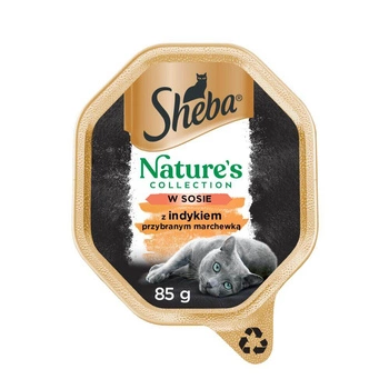 SHEBA® Nature's Collection Turkey Sauce - vlhké krmivo pre mačky - zásobník 85g