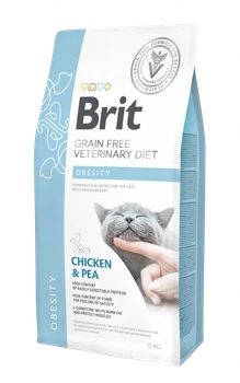 Brit gf veterinary diets cat Obesity 5kg