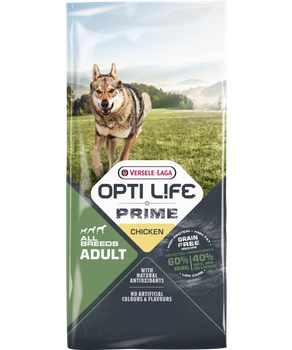 VERSELE-LAGA Opti Life Prime Adult Chicken 12,5 kg - krmivo bez obilnín pre dospelé psy s kuracím mäsom