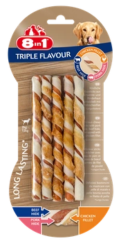 8in1 Triple Flavour Twisted Sticks 10 ks