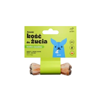 AZANKI Žuvacia kosť s hmyzom a mätou pre psov MINI 10 cm