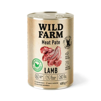 Wild Farm Pate Lamb 400g bezlepkové krmivo pre psov
