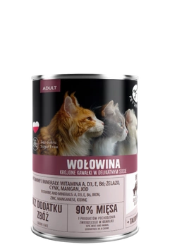 PetRepublic kúsky v omáčke s hovädzím mäsom 400g pre mačky