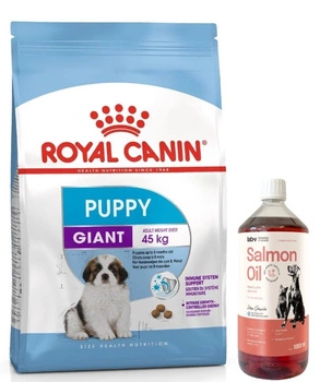 ROYAL CANIN Giant Puppy 15 kg + LAB V Lososový olej pre psov a mačky 1000ml