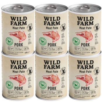 Wild Farm Pate Pork 6x400g bezlepkové krmivo pre psov