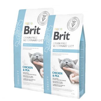 Brit gf veterinary diets cat Obesity 2x5kg