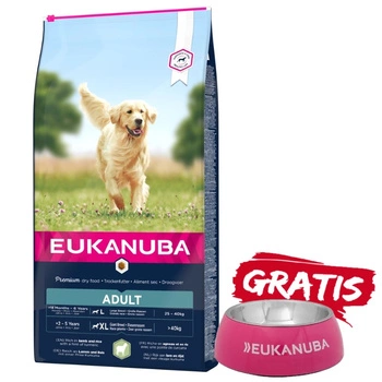 EUKANUBA Adult Large Breed Lamb&Rice 12kg + miska ZADARMO!