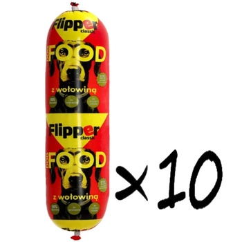 DOLINA NOTECI FLIPPER Klasické s hovädzím mäsom pre psov 10x900g