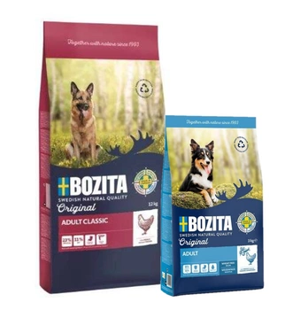 BOZITA Original Adult Classic 12kg + BOZITA Original Adult Classic 3kg GRATIS