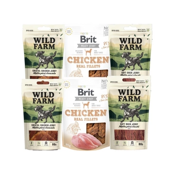 BRIT & WILD FARM psie maškrty 6x80g