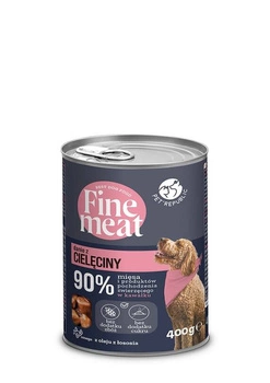 PetRepublic Fine Meat teľacie jedlo 400g pre psov