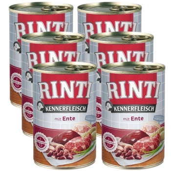 Rinti Kennerfleisch Ente mokré krmivo pre psov - kačica 6x400g