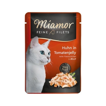 Miamor Feine Filets - mokré krmivo pre mačky s tuniakom a paradajkami v želé 100g