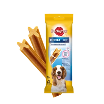 PEDIGREE DentaStix (stredné plemená) zubná pochúťka pre psov 3 ks - 77g