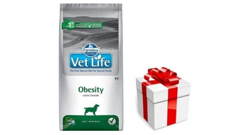 FARMINA Vet Life Dog Obesity 12kg + prekvapenie pre vášho psa GRATIS