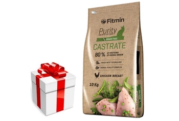 Fitmin cat Purity Castrate 10 kg + prekvapenie pre mačku ZDARMA