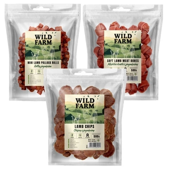 WILD FARM 3x500g Psie maškrty Mix príchutí