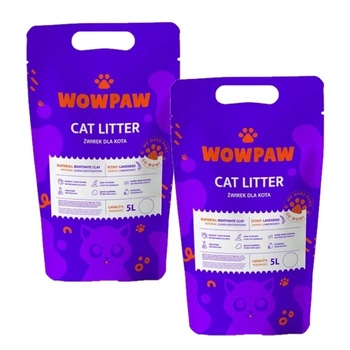 WOW PAW Bentonitová podstielka pre mačky - levanduľová 2x5 l