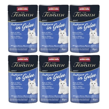 ANIMONDA Vom Feinsten Raffinesse kura s lososom v želé 6x85g