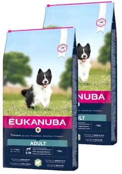EUKANUBA Adult Small&Medium Breed Lamb & Rice 2x12kg