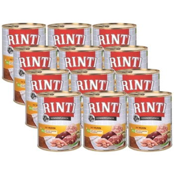 Rinti Kennerfleisch Huhn vlhké krmivo pre psov - kuracie mäso 12x800g