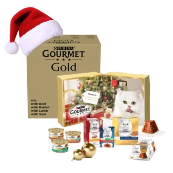 Purina Gourmet Gold Mus mix 96x85g (hovädzie, králičie, jahňacie, teľacie) + Adventný kalendár Purina® Gourmet™ ZADARMO