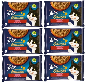FELIX Sensations Countryside Flavours v omáčke z morčacieho a jahňacieho mäsa 12x(4x85g)