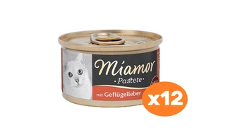 Miamor Pastete hydinová pečeň 12x85g plechovka