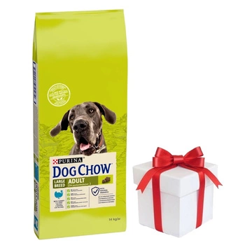 Purina Dog Chow Adult Large Breed Turkey 14 kg + ZADARMO prekvapenie pre psa!