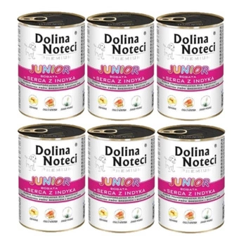 DOLINA NOTECI PREMIUM Junior bohatý na morčacie srdcia 6x400g