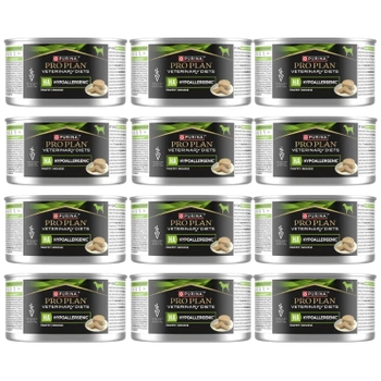 PRO PLAN Veterinary Diets HA Hypoalergénna pena na mokré krmivo pre psov 12x195g