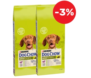 PURINA Dog Chow Adult Lamb 2x14kg -3%