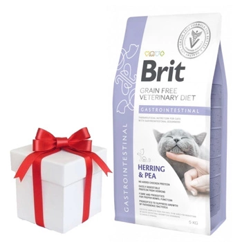Brit gf veterinary diets cat Gastrointestinal 5kg + Prekvapenie pre mačku ZDARMA!