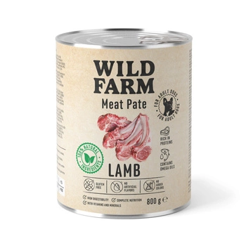 WILD FARM Pate Lamb 800g bezlepkové krmivo pre psov