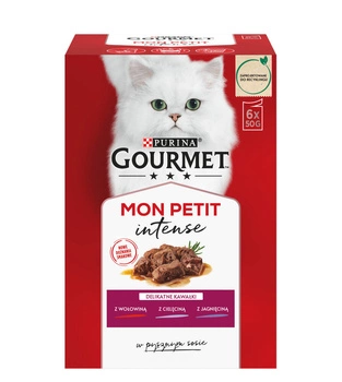 GOURMET mon Petit krmivo pre mačky - Mäso MIX 6x50g