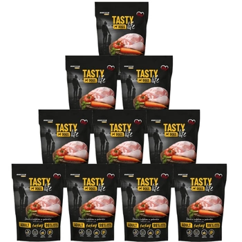 Tasty Dogs Life Morčacie želé jedlo 10x500g