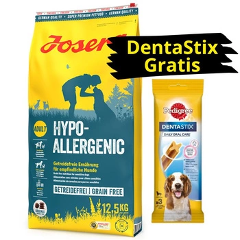 JOSERA Hypoallergenic 12,5kg 12,5 kg + DentaStix ZADARMO!