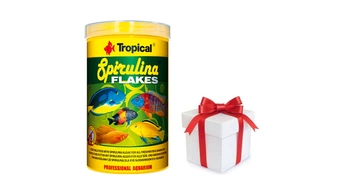 TROPICAL Spirulina vločky 1000ml + vzorka krmiva pre ryby GRATIS