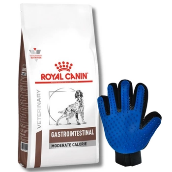 Royal Canin Veterinary Diet Dog Gastrointestinal Moderate Calorie 15 kg + Česacia rukavica GRATIS!