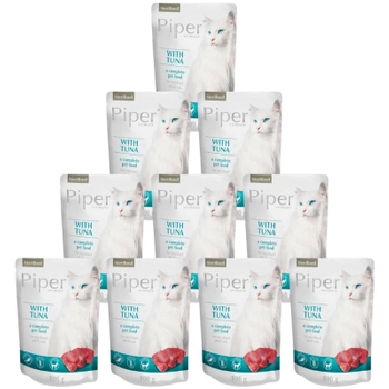 DOLINA NOTECI Piper pre mačky s tuniakom 10x100g (sáčok)