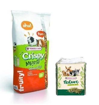 Versele Laga Crispy Muesli Guinea Pigs 20 kg + Timothy Hay 1kg